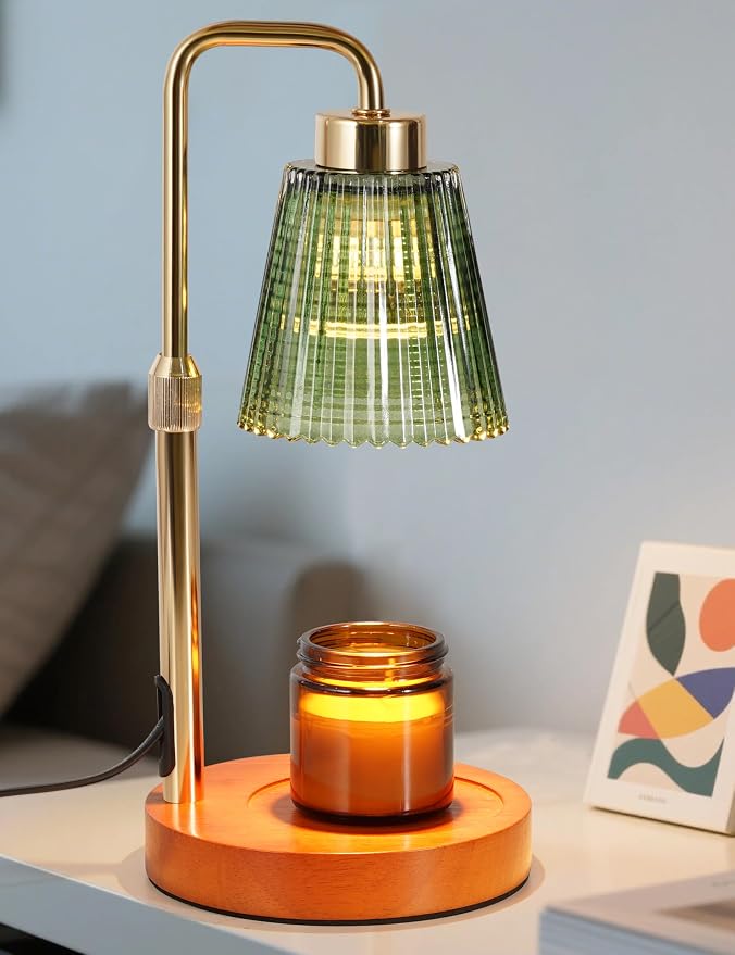 Auriina Marble Candle Warmer Lamp – Black