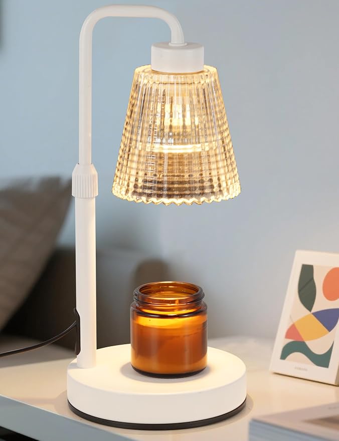 Auriina Marble Candle Warmer Lamp – Black